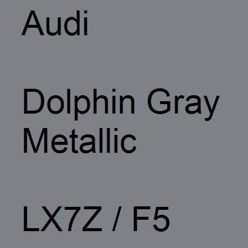 Audi, Dolphin Gray Metallic, LX7Z / F5.